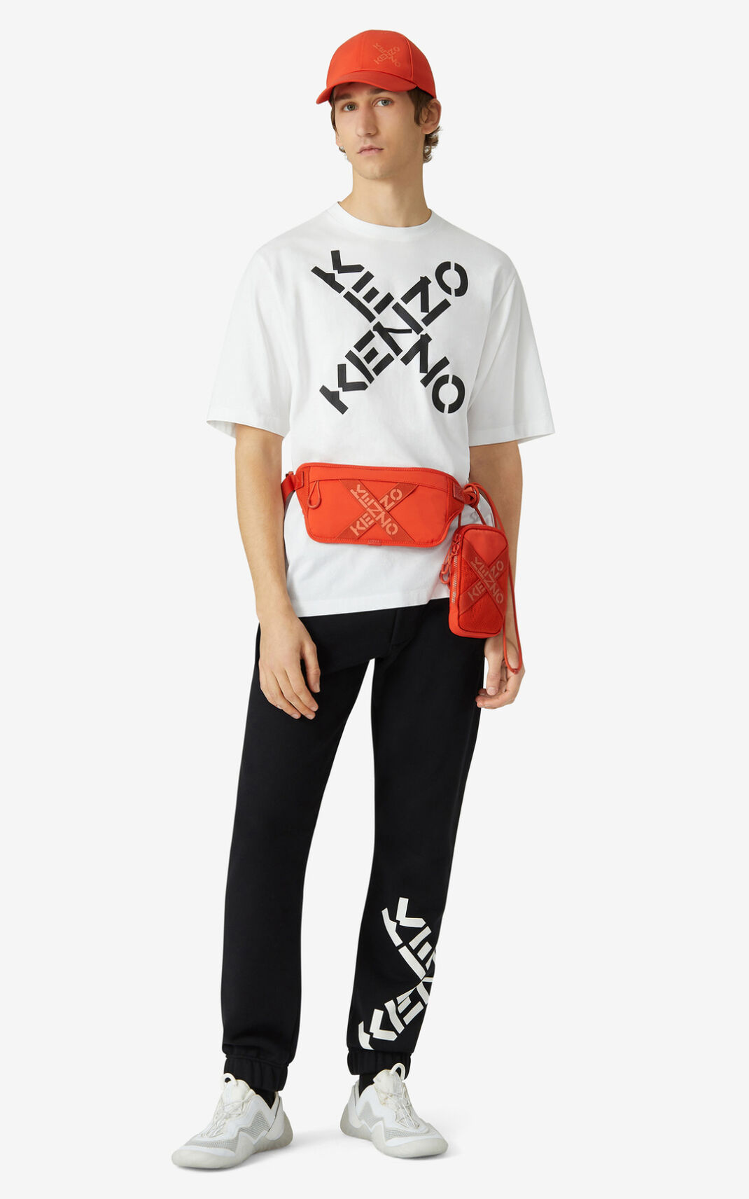 Kenzo Sport Big X Tシャツ メンズ 白 - QNBMWK496